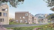Visualisierung Architektur Studie Aussen Wohnungsbau 2012
