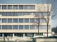 Visualisierung Architektur Wettbewerb Fassade Berufsbildungszentrum Schaffhausen 2013 1. Platz